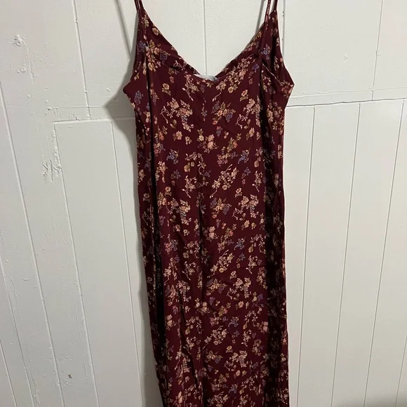 Women’s REFORMATION RED FLORAL MIDI DRESS size 12 - Picture 2 of 10